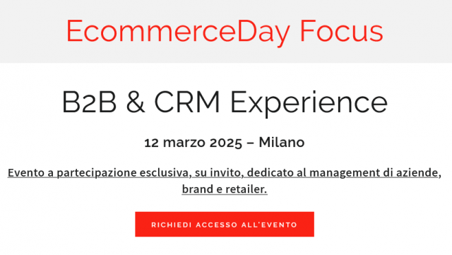 EcommerceDay Focus B2B e CRM-evento Milano 12 marzo